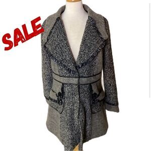 Tempo Paris Gray and Black Women's Coat